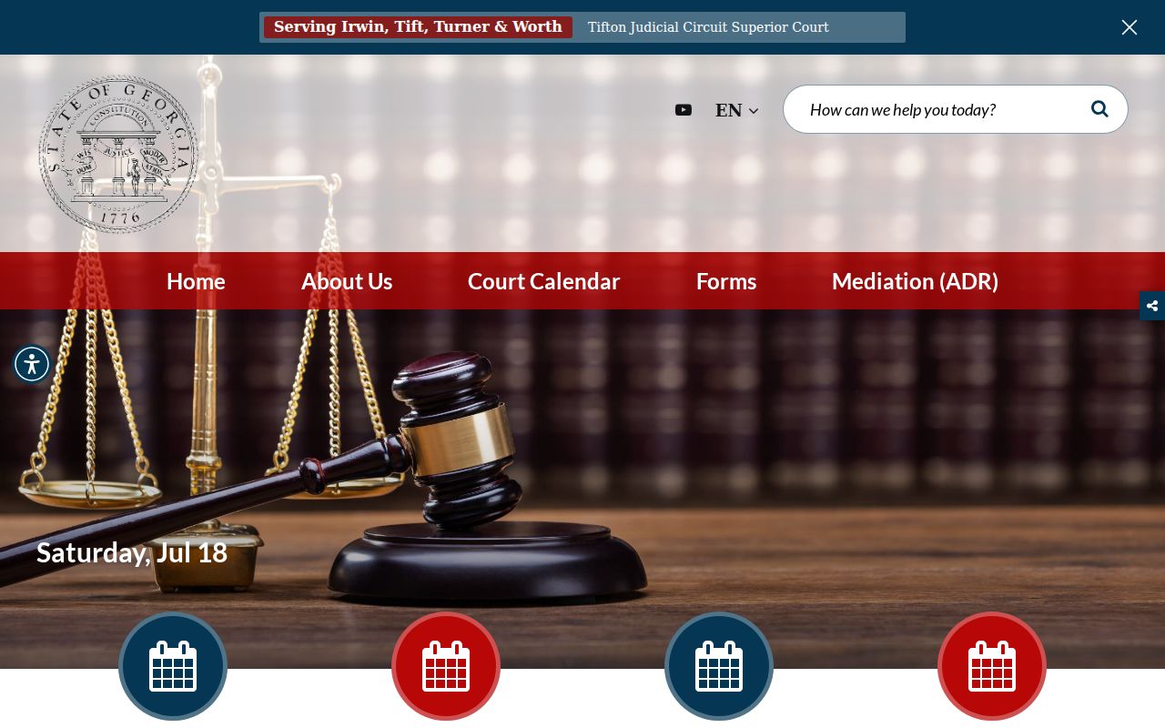 Tift County criminal court cases in the Tifton Judicial Circuit