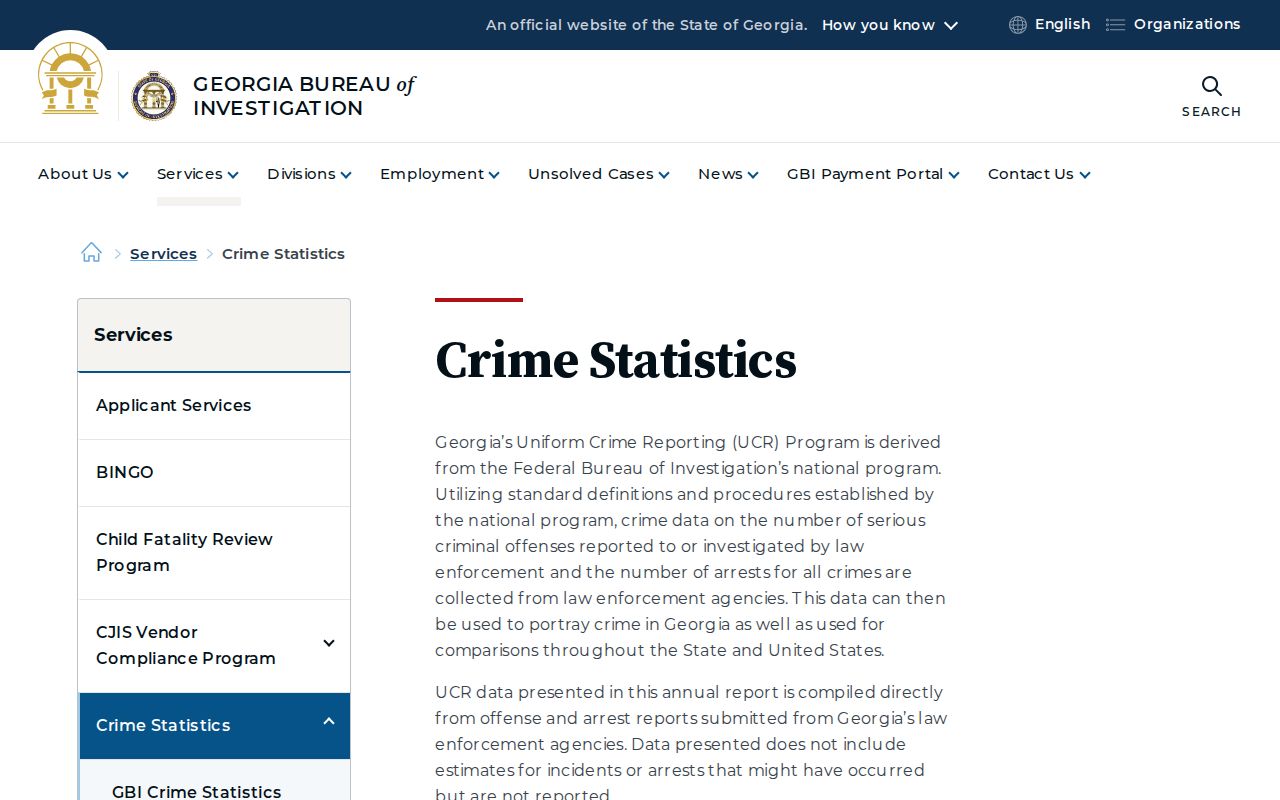 Georgia crime statistics context for Tift County sex offender records